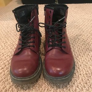 Maroon dr. martens- 36